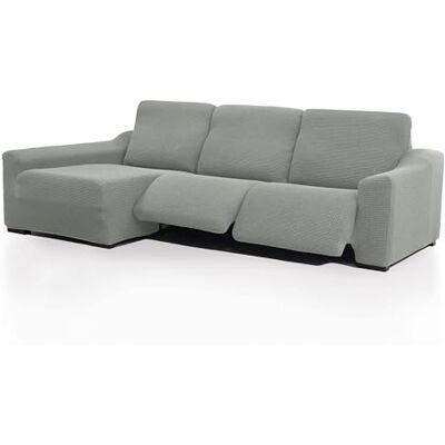 FAVERTI ® Bezug für Chaiselongue, sehr elastisch, langes Eckteil Links (Vorderseite), 2 Füße, Modell Novelle, hellgrau, Qualitätsschutz aus Jacquard-Stoff, Baumwollgefühl FAVERTI ® Bezug für Chaiselongue, sehr elastisch, langes Eckteil Links (Vorderseite), 2 Füße, Modell Novelle, hellgrau, Qualitätsschutz aus Jacquard-Stoff, Baumwollgefühl