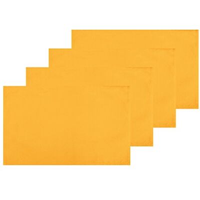 Bestlivings 4er Set Tischsets Platzset Tischuntersetzer Platzdeckchen Tischdeko Tischmatte Essensunterlage Maße 30x45 cm, Farbe: Hellorange Marigold Bestlivings 4er Set Tischsets Platzset Tischuntersetzer Platzdeckchen Tischdeko Tischmatte Essensunterlage Maße 30x45 cm, Farbe: Hellorange Marigold