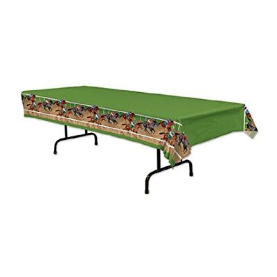 Beistle Horse Racing Tischdecke, 54 x 108-Zoll, Multicolor Beistle Horse Racing Tischdecke, 54 x 108-Zoll, Multicolor