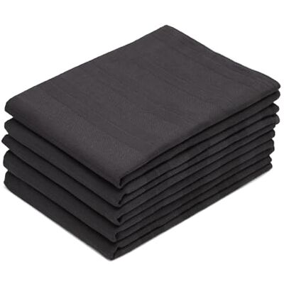 ZOLLNER 5er Set Geschirrtücher Baumwolle in 50x70 cm saugstarke und strapazierfähige Küchentücher waschbar bis 60°C – in Graphit Gastronomiequalität Oeko Tex® Zertifiziert ZOLLNER 5er Set Geschirrtücher Baumwolle in 50x70 cm saugstarke und strapazierfähige Küchentücher waschbar bis 60°C – in Graphit Gastronomiequalität Oeko Tex® Zertifiziert