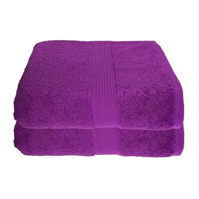 Julie Julsen 2er Pack Saunatücher 28 Farben erhältlich Reine Baumwolle Qualität 500 GSM Strandtuch Lila 80 x 200 cm B-Ware Julie Julsen 2er Pack Saunatücher 28 Farben erhältlich Reine Baumwolle Qualität 500 GSM Strandtuch Lila 80 x 200 cm B-Ware