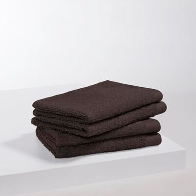 S. Oliver 4 TLG Luxus Gästehandtuch Set 30x50cm braun Frottee Weiches WC-Handtuch schokolade 100% Baumwolle, Kleines Badtuch 600 g/m² dick, OEKO-TEX® & Aufhänger, 4-teilig, waschbar S. Oliver 4 TLG Luxus Gästehandtuch Set 30x50cm braun Frottee Weiches WC-Handtuch schokolade 100% Baumwolle, Kleines Badtuch 600 g/m² dick, OEKO-TEX® & Aufhänger, 4-teilig, waschbar