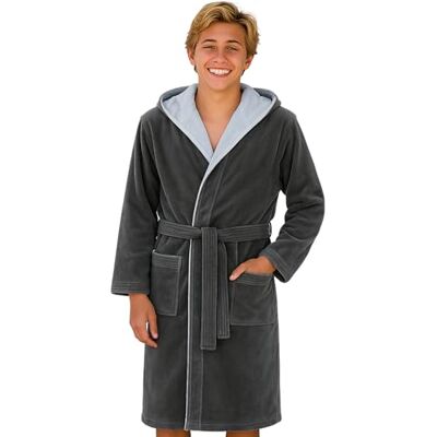 Morgenstern Bademantel Kinder Frottee Baumwolle Mädchen Jungen Kapuze Weich, saugfähig, atmungsaktiv auf Schadstoffe geprüft Standard 100 by OEKO-TEX Morgenstern Bademantel Kinder Frottee Baumwolle Mädchen Jungen Kapuze Weich, saugfähig, atmungsaktiv auf Schadstoffe geprüft Standard 100 by OEKO-TEX