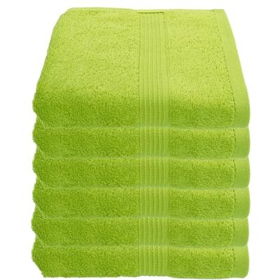 Julie Julsen 6er Pack Handtuch 23 Farben erhältlich weich und saugstark 500gsm Öko Tex Apfelgrün 50 x 100 cm Julie Julsen 6er Pack Handtuch 23 Farben erhältlich weich und saugstark 500gsm Öko Tex Apfelgrün 50 x 100 cm