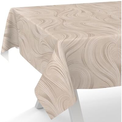 ANRO Wachstuchtischdecke Wachstischdecke Wachstuch Tischdecke abwaschbar Gartentischdecke Abstrakt Beige 220x140cm Schnittkante ANRO Wachstuchtischdecke Wachstischdecke Wachstuch Tischdecke abwaschbar Gartentischdecke Abstrakt Beige 220x140cm Schnittkante