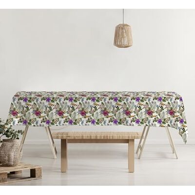 GEMITEX Tucano 234 Tischdecke, Plüsch, gewachst, ideal für rechteckige Tische für 6/8 Personen, 140 x 180 cm, hergestellt in Italien GEMITEX Tucano 234 Tischdecke, Plüsch, gewachst, ideal für rechteckige Tische für 6/8 Personen, 140 x 180 cm, hergestellt in Italien