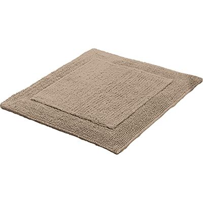 Erwin Müller WC-Vorlage, WC-Matte ohne Ausschnitt Uni Serie Stuttgart Taupe Größe 60x60 cm extra dick, Wende-Design, 100% Baumwolle Erwin Müller WC-Vorlage, WC-Matte ohne Ausschnitt Uni Serie Stuttgart Taupe Größe 60x60 cm extra dick, Wende-Design, 100% Baumwolle