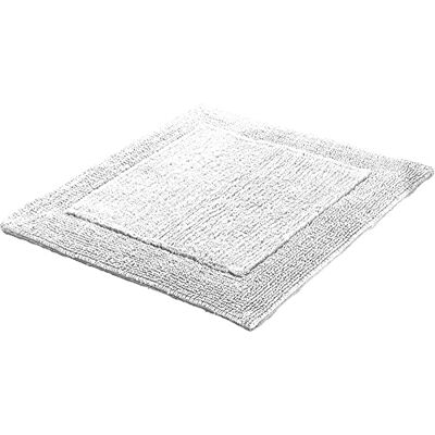 Erwin Müller WC-Vorlage, WC-Matte ohne Ausschnitt Uni Serie Stuttgart weiß Größe 60x60 cm extra dick, Wende-Design, 100% Baumwolle Erwin Müller WC-Vorlage, WC-Matte ohne Ausschnitt Uni Serie Stuttgart weiß Größe 60x60 cm extra dick, Wende-Design, 100% Baumwolle