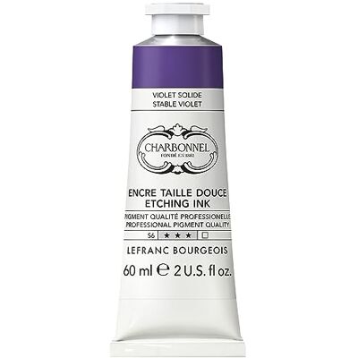 Lefranc Bourgeois Charbonnel Kupferdruckfarben, hochpigmentierte Tiefdruckfarbe, ausgezeichnete Lichtechtheit, Vegan, lebendige Farben, alterungsbeständig, 60ml Tube Permanentviolett Lefranc Bourgeois Charbonnel Kupferdruckfarben, hochpigmentierte Tiefdruckfarbe, ausgezeichnete Lichtechtheit, Vegan, lebendige Farben, alterungsbeständig, 60ml Tube Permanentviolett