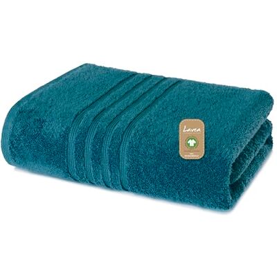 Lavea ® Badetuch 100x150 cm – Kiefergrün 100% Baumwolle – Großes Duschtuch, saugstark, weich und hautfreundlich, Frottierserie Bali, waschbar und strapazierfähig Lavea ® Badetuch 100x150 cm – Kiefergrün 100% Baumwolle – Großes Duschtuch, saugstark, weich und hautfreundlich, Frottierserie Bali, waschbar und strapazierfähig