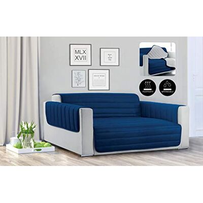 Italian Bed Linen Wasserdicht Trendy Couchüberzüge dunkel blau/hell grau Italian Bed Linen Wasserdicht Trendy Couchüberzüge dunkel blau/hell grau