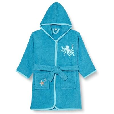 Playshoes Unisex Kinder Frottee-Bademantel Morgenmantel, Meerestiere, 98/104 Playshoes Unisex Kinder Frottee-Bademantel Morgenmantel, Meerestiere, 98/104