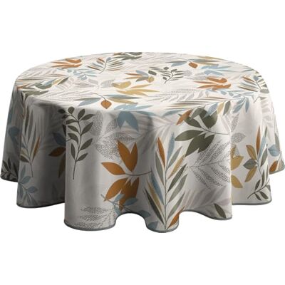 Le linge de Jules Clarence schmutzabweisende Tischdecke, oval, 150 x 240 cm, Rot und Magnolie (Blatt) Le linge de Jules Clarence schmutzabweisende Tischdecke, oval, 150 x 240 cm, Rot und Magnolie (Blatt)