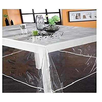 CALITEX Tischdecke aus Kunststoff, rund, 140 cm, transparent, unifarben CALITEX Tischdecke aus Kunststoff, rund, 140 cm, transparent, unifarben