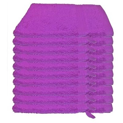Julie Julsen 10er Pack Waschlappen 29 Farben erhältlich weich und saugstark 500gsm Öko Tex Lila 15 x 21 cm B-Ware Julie Julsen 10er Pack Waschlappen 29 Farben erhältlich weich und saugstark 500gsm Öko Tex Lila 15 x 21 cm B-Ware