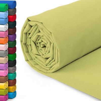 A-Express 100% Baumwollstoff 150 cm (60 Zoll) Breit – Uni Baumwoll stoff Meterware Ideal für Patchwork, Nähen, Vorhang, Futter, Bettwäsche, Schneiderei, Kissenbezüge Pistazie 5 Meter A-Express 100% Baumwollstoff 150 cm (60 Zoll) Breit – Uni Baumwoll stoff Meterware Ideal für Patchwork, Nähen, Vorhang, Futter, Bettwäsche, Schneiderei, Kissenbezüge Pistazie 5 Meter