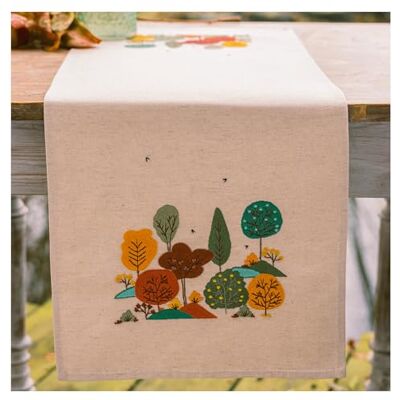 Vervaco Stickpackung Tischläufer Sticken Set Erwachsene Vorgedruckt Herbstwald Stickläufer zum Selbersticken Vorgezeichnet Decke Sticken Stickpackung Plattstich 35 x 95 cm Kreatives Geschenk Vervaco Stickpackung Tischläufer Sticken Set Erwachsene Vorgedruckt Herbstwald Stickläufer zum Selbersticken Vorgezeichnet Decke Sticken Stickpackung Plattstich 35 x 95 cm Kreatives Geschenk