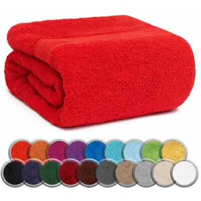 NatureMark SAUNATUCH/Badetuch – Premium Qualität 80x200cm – Sauna-Handtuch 100% Baumwolle – Farbe: Rot NatureMark SAUNATUCH/Badetuch – Premium Qualität 80x200cm – Sauna-Handtuch 100% Baumwolle – Farbe: Rot