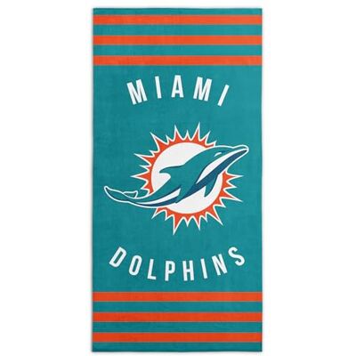Northwest The Company NFL Miami Dolphins Stripes Strandtuch, 76,2 x 152,4 cm, Mehrfarbig, Einheitsgröße Northwest The Company NFL Miami Dolphins Stripes Strandtuch, 76,2 x 152,4 cm, Mehrfarbig, Einheitsgröße