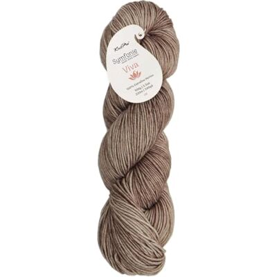 Symfonie Yarns - Viva - Holz-Asche - 100 g - Merinogarn Symfonie Yarns - Viva - Holz-Asche - 100 g - Merinogarn