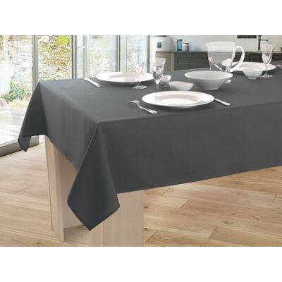Le linge de Jules Tischdecke, einfarbig, schmutzabweisend, Anthrazit, rechteckig, 150 x 240 cm Le linge de Jules Tischdecke, einfarbig, schmutzabweisend, Anthrazit, rechteckig, 150 x 240 cm