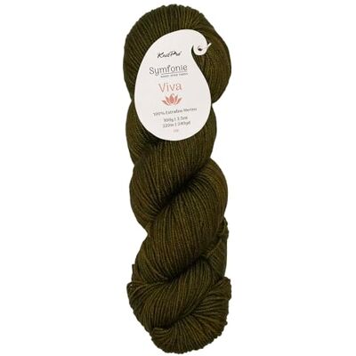 KnitPro Viva Symfonie Yarns von ca. 220 m/ 100 g Khaki KnitPro Viva Symfonie Yarns von ca. 220 m/ 100 g Khaki