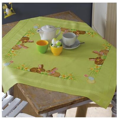 Vervaco Kreuzstich Stickpackungen Tischdecke Kaninchen Stickdecken Vorgezeichnet Basteln Erwachsene Kreativ Set Vorgedruckte Decke Sticken 80 x 80 cm Stickset DIY Sticken Set Vervaco Kreuzstich Stickpackungen Tischdecke Kaninchen Stickdecken Vorgezeichnet Basteln Erwachsene Kreativ Set Vorgedruckte Decke Sticken 80 x 80 cm Stickset DIY Sticken Set