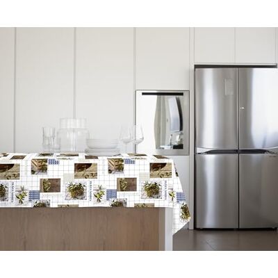 GEMITEX Traditionelle Tischdecke, Plüsch, gewachst, wasserdicht und schmutzabweisend, Dekor 4141 Provence Olive, ideal für rechteckige Tische für 6/8 Personen, 140 x 180 cm, hergestellt in Italien, GEMITEX Traditionelle Tischdecke, Plüsch, gewachst, wasserdicht und schmutzabweisend, Dekor 4141 Provence Olive, ideal für rechteckige Tische für 6/8 Personen, 140 x 180 cm, hergestellt in Italien,