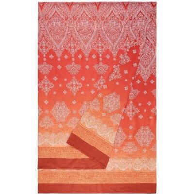 Bassetti Kerala Foulard aus 100% Baumwolle in der Farbe ORANGE O1, Maße: 270x270 cm 9332303 Bassetti Kerala Foulard aus 100% Baumwolle in der Farbe ORANGE O1, Maße: 270x270 cm 9332303
