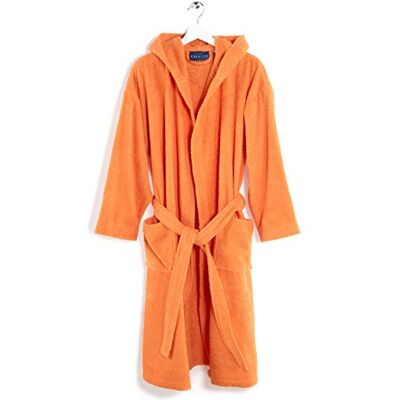 Caleffi Bademantel MINORCA Unisex für Kinder von 10-12 Jahren Maximale Saugfähigkeit 100% hochwertige Baumwolle Praktisch für jeden Anlass Extra Wärmekapuze, Orange, Baumwolle. Caleffi Bademantel MINORCA Unisex für Kinder von 10-12 Jahren Maximale Saugfähigkeit 100% hochwertige Baumwolle Praktisch für jeden Anlass Extra Wärmekapuze, Orange, Baumwolle.