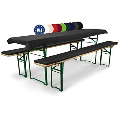 Beautissu 3tlg Bierzeltgarnitur Auflage Set gepolstert für Biertisch 50cm Anthrazit Partyzeltgarnitur Bierbankauflagen Tischdecke Sitzpolster Festzeltgarnitur Gepolsterte Waschbare Comfort XS Beautissu 3tlg Bierzeltgarnitur Auflage Set gepolstert für Biertisch 50cm Anthrazit Partyzeltgarnitur Bierbankauflagen Tischdecke Sitzpolster Festzeltgarnitur Gepolsterte Waschbare Comfort XS