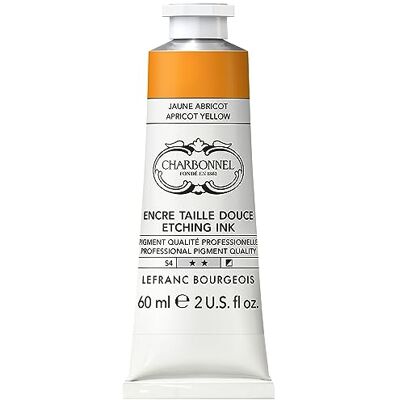 Lefranc Bourgeois Charbonnel Kupferdruckfarben, hochpigmentierte Tiefdruckfarbe, ausgezeichnete Lichtechtheit, Vegan, lebendige Farben, alterungsbeständig, 60ml Tube Aprikosengelb Lefranc Bourgeois Charbonnel Kupferdruckfarben, hochpigmentierte Tiefdruckfarbe, ausgezeichnete Lichtechtheit, Vegan, lebendige Farben, alterungsbeständig, 60ml Tube Aprikosengelb