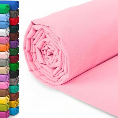 A-Express 100% Baumwollstoff 150 cm (60 Zoll) Breit – Uni Baumwoll stoff Meterware Ideal für Patchwork, Nähen, Vorhang, Futter, Bettwäsche, Schneiderei, Kissenbezüge Hellrosa 1 Meter A-Express 100% Baumwollstoff 150 cm (60 Zoll) Breit – Uni Baumwoll stoff Meterware Ideal für Patchwork, Nähen, Vorhang, Futter, Bettwäsche, Schneiderei, Kissenbezüge Hellrosa 1 Meter