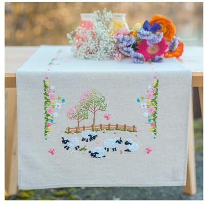 Vervaco Stickpackung Tischläufer Sticken Set Erwachsene Vorgedruckt WIESENSCHAFE Stickläufer zum Selbersticken Vorgezeichnet Decke Sticken Stickpackung Plattstich 35 x 95 cm Kreatives Geschenk Vervaco Stickpackung Tischläufer Sticken Set Erwachsene Vorgedruckt WIESENSCHAFE Stickläufer zum Selbersticken Vorgezeichnet Decke Sticken Stickpackung Plattstich 35 x 95 cm Kreatives Geschenk