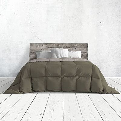 Italian Bed Linen Romantic Sommer steppdecke, einfarbig, Romantic, Stone/Champagne, 260x260cm Italian Bed Linen Romantic Sommer steppdecke, einfarbig, Romantic, Stone/Champagne, 260x260cm