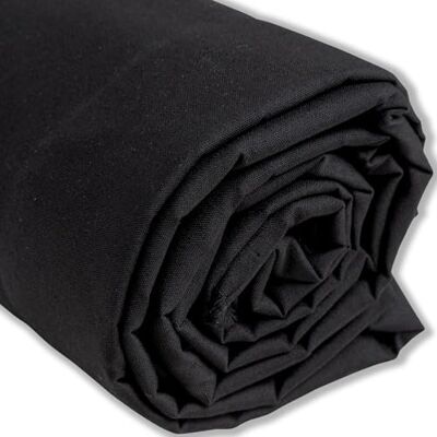 IPEA Baumwollstoff Popeline Schwarz 200 cm x 150 cm Made in Italy Meterware zum Nähen, Bekleidung, Futter, Wohnaccessoires, Patchwork, einfarbiger Stoff zum Nähen IPEA Baumwollstoff Popeline Schwarz 200 cm x 150 cm Made in Italy Meterware zum Nähen, Bekleidung, Futter, Wohnaccessoires, Patchwork, einfarbiger Stoff zum Nähen