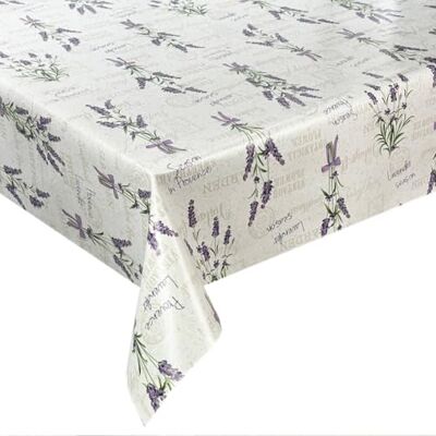 Euromat Wachstuch Tischdecke abwaschbar Gartentischdecke, Viele Größen und Designs, wasserabweisend (Lavendel Blumen- 1010-1, 140 cm RUND) Euromat Wachstuch Tischdecke abwaschbar Gartentischdecke, Viele Größen und Designs, wasserabweisend (Lavendel Blumen- 1010-1, 140 cm RUND)