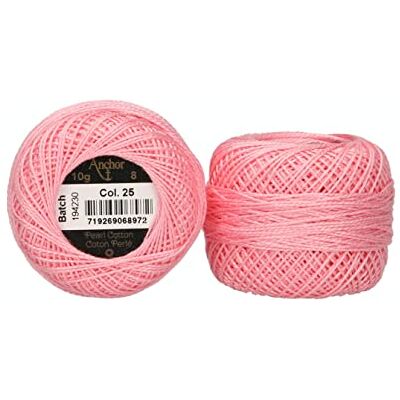 Anchor Perlgarn 8, 4591008-00025, Farbe:rose dunkel, Stickgarne Anchor Perlgarn 8, 4591008-00025, Farbe:rose dunkel, Stickgarne