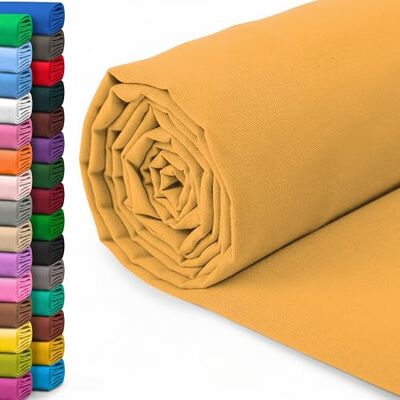 A-Express 100% Baumwollstoff 150 cm (60 Zoll) Breit – Uni Baumwoll stoff Meterware Ideal für Patchwork, Nähen, Vorhang, Futter, Bettwäsche, Schneiderei, Kissenbezüge Senf 1 Meter A-Express 100% Baumwollstoff 150 cm (60 Zoll) Breit – Uni Baumwoll stoff Meterware Ideal für Patchwork, Nähen, Vorhang, Futter, Bettwäsche, Schneiderei, Kissenbezüge Senf 1 Meter