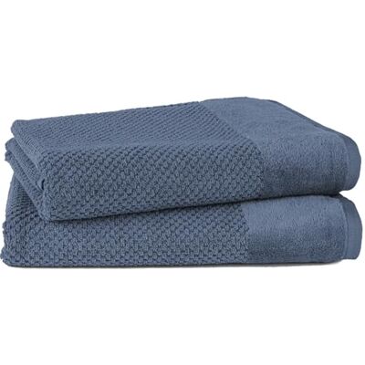 Pure Badetuch 70x140cm 2er-Pack aus 100% Baumwolle Jeansblau Waschbar bis 60°C, trocknergeeignet Oeko-tex zertifiziert Pure Badetuch 70x140cm 2er-Pack aus 100% Baumwolle Jeansblau Waschbar bis 60°C, trocknergeeignet Oeko-tex zertifiziert