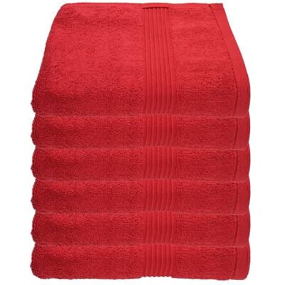 Julie Julsen 6er Pack Handtuch 29 Farben erhältlich weich und saugstark 500gsm Öko Tex Bordeaux 50 x 100 cm B-Ware Julie Julsen 6er Pack Handtuch 29 Farben erhältlich weich und saugstark 500gsm Öko Tex Bordeaux 50 x 100 cm B-Ware