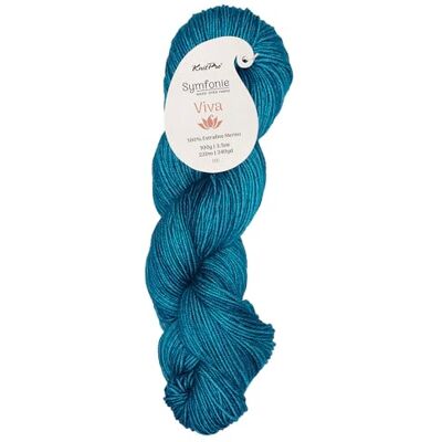 Symfonie Yarns - Viva - Pfauen-Grün - Merinogarn Symfonie Yarns - Viva - Pfauen-Grün - Merinogarn