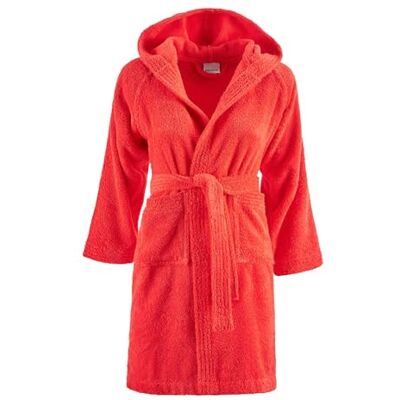 Bassetti Unisex Kinder Accappatoio Bademantel, rot, 6 Jahre Bassetti Unisex Kinder Accappatoio Bademantel, rot, 6 Jahre