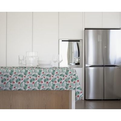 GEMITEX Traditionelle Tischdecke, Plüsch, gewachst, wasserdicht und schmutzabweisend, Dekor 4145 Orchidee Jungle, ideal für rechteckige Tische für 10/12 Personen, 140 x 240 cm, hergestellt in Italien, GEMITEX Traditionelle Tischdecke, Plüsch, gewachst, wasserdicht und schmutzabweisend, Dekor 4145 Orchidee Jungle, ideal für rechteckige Tische für 10/12 Personen, 140 x 240 cm, hergestellt in Italien,
