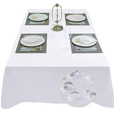 Falcon Tischdecke 140 x 240 cm Eckig Wasserdicht Tischdecke Leinenoptik Tischtuch abwaschbar Tischtuch Leinen Tischläufer Tischwäsche Eckig Weiss Falcon Tischdecke 140 x 240 cm Eckig Wasserdicht Tischdecke Leinenoptik Tischtuch abwaschbar Tischtuch Leinen Tischläufer Tischwäsche Eckig Weiss