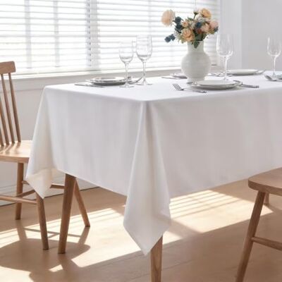 Falcon Tischdecke in Schneeweiß 140 x 180 cm, wasserdicht aus Oxford, 1 Stück Rechteckig, wasserabweisend,bügelfrei, waschbar, Restaurant, Küche, Party, Dekorativ, Weihnachten, Neujahr, Café, Garten Falcon Tischdecke in Schneeweiß 140 x 180 cm, wasserdicht aus Oxford, 1 Stück Rechteckig, wasserabweisend,bügelfrei, waschbar, Restaurant, Küche, Party, Dekorativ, Weihnachten, Neujahr, Café, Garten