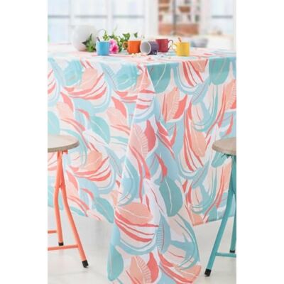 CALITEX Tischdecke aus Stoff Exotic Leaf – Motiv große Blätter mit Grafik CALITEX Tischdecke aus Stoff Exotic Leaf – Motiv große Blätter mit Grafik