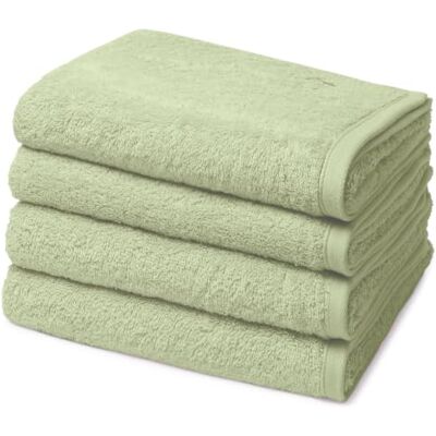 Ross Vita 4 X Handtuch im Set (Schilf) Walkfrottee / 520 g/m2 / Saugstark / Stückgefärbt / Aufhängung: Kordel Ross Vita 4 X Handtuch im Set (Schilf) Walkfrottee / 520 g/m2 / Saugstark / Stückgefärbt / Aufhängung: Kordel