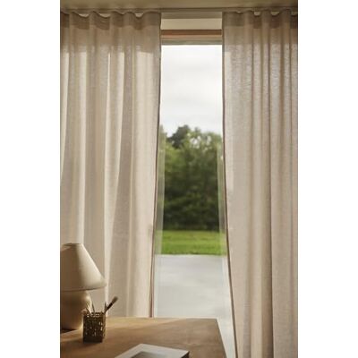 Jotex Milly Linen-Mix Multifunktionsgardine 2er-Set, Hochwertige Halbtransparente Leinen und Baumwolle Gardinen (2er-Pack) Leinenbeige, 140 x 300cm Jotex Milly Linen-Mix Multifunktionsgardine 2er-Set, Hochwertige Halbtransparente Leinen und Baumwolle Gardinen (2er-Pack) Leinenbeige, 140 x 300cm