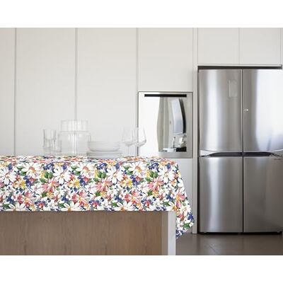 GEMITEX Traditionelle Tischdecke, Plüsch, gewachst, wasserdicht und schmutzabweisend, Dekor 4133 Blumen Sanremo, ideal für rechteckige Tische für 10/12 Personen, 140 x 240 cm, hergestellt in Italien, GEMITEX Traditionelle Tischdecke, Plüsch, gewachst, wasserdicht und schmutzabweisend, Dekor 4133 Blumen Sanremo, ideal für rechteckige Tische für 10/12 Personen, 140 x 240 cm, hergestellt in Italien,